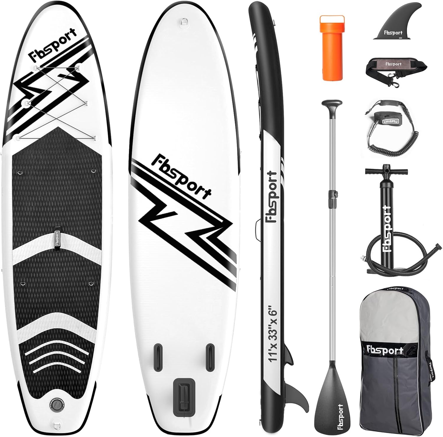 Premium Stand Up Paddle Board Yoga Board with Durable SUP Accessories & Carry Bag | Wide Stance Surf Control Non-Slip Deck Leash Paddle and Pump for Youth & Adult