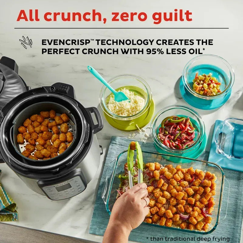 Instant Pot Duo Crisp 11 in 1 Air Fryer &amp; Pressure Cooker, 8 Qt, Stainless Steel