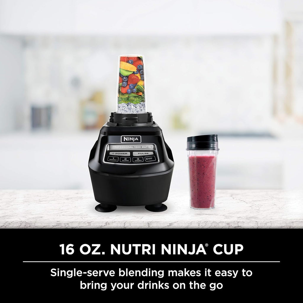2025 BL770 Mega Kitchen System, 1500W Blender & Processor, 72oz Pitcher, 64oz Bowl, 16oz To-Go Cups, Black