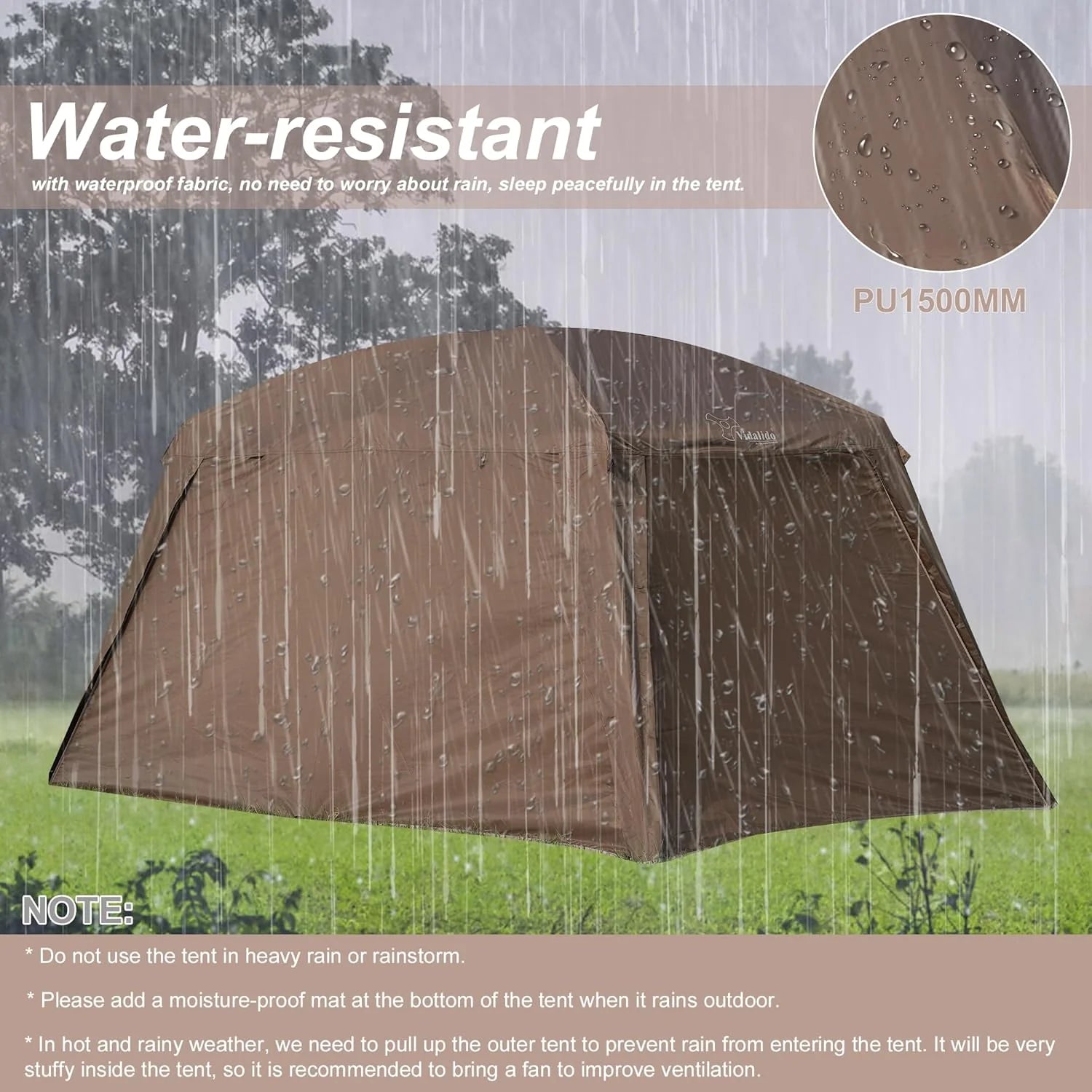8 to 10 Person Camping Tent Large Waterproof Family Cabin Tent
