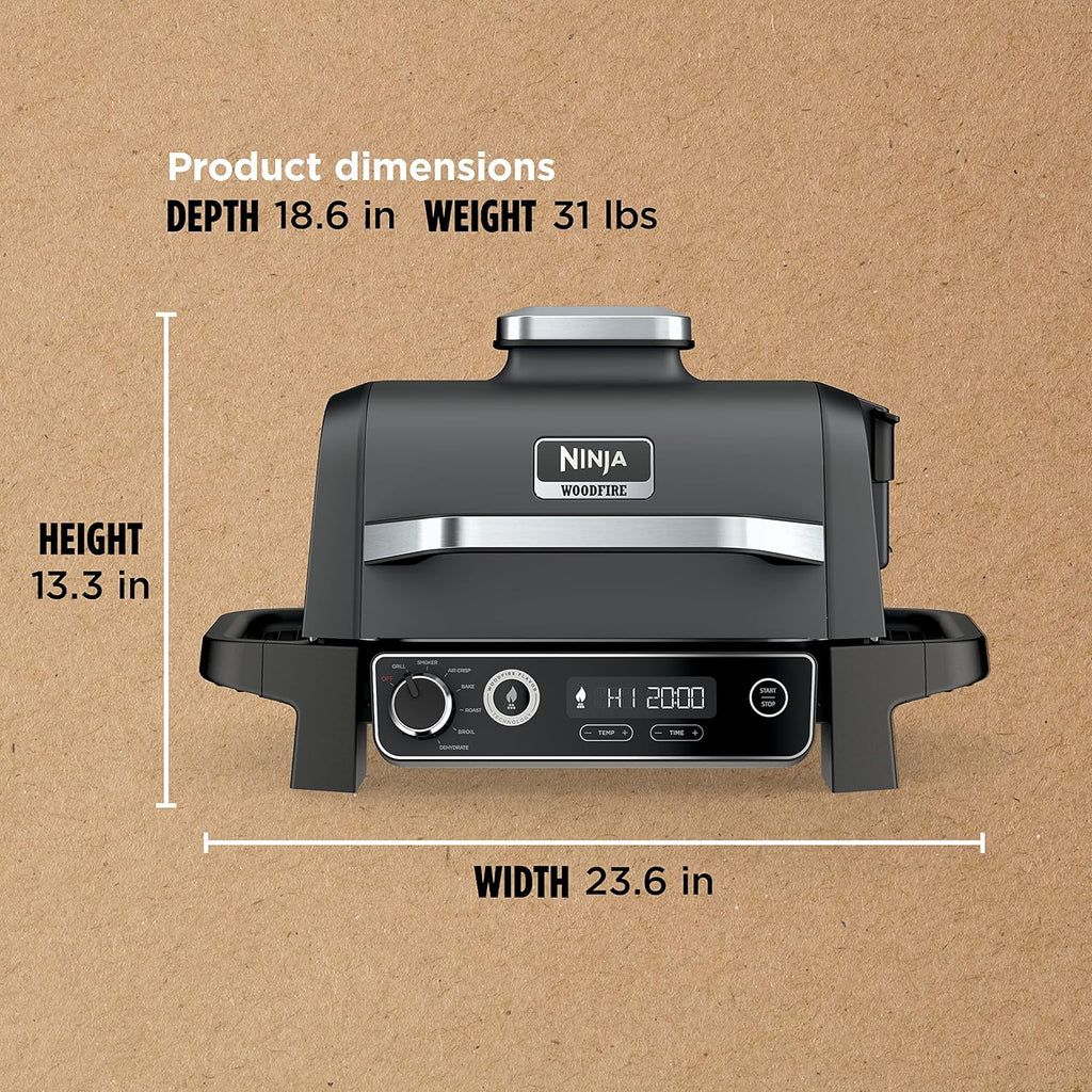 NINJA Woodfire Series 7-In-1 Portable Grill & Smoker