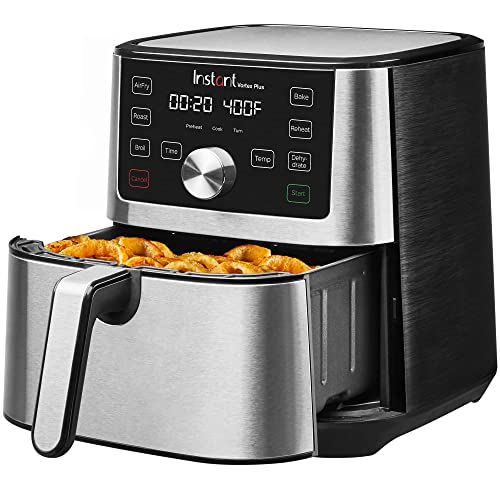 Instant Pot Vortex Plus 6QT XL Air Fryer, 6 in 1, Broils, Dehydrates, Crisps, Roasts, Reheats, Bakes for Quick Easy Meals, 100  In App Recipes, Dishwasher Safe, from the Makers of Instant Pot, Black : Home &amp; Kitchen