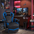 Pu Leather Massage Gaming Chair Ergonomic High Back Racing Style Gaming Recliner With Adjustable Backrest Amp Footrest Cup Holder Side Pouch - Comfortable And Ergonomic Design