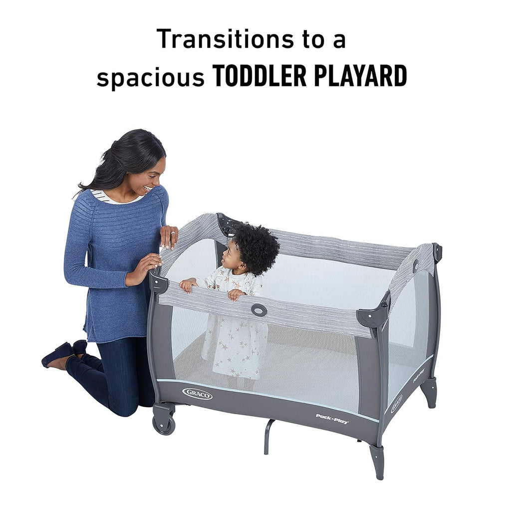 Graco Pack 'n Play Close2Baby Bassinet Playard Features Portable Bassinet Diaper Changer and More Derby