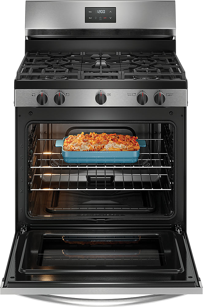 2025 5.1 Cu. Ft Freestanding Gas Range with Quick Boil Burner – Stainless Steel