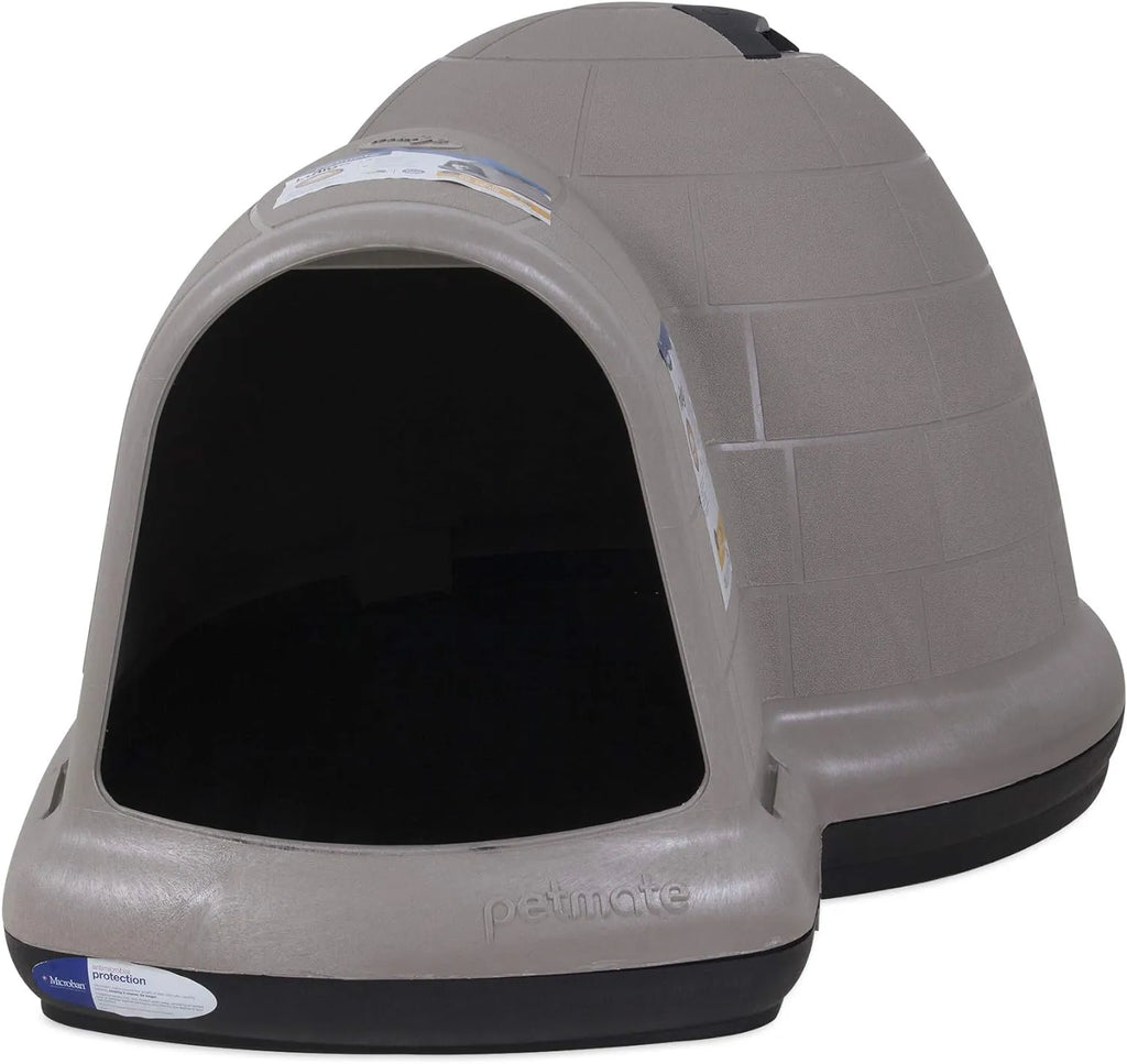Petmate Indigo Dog House (Igloo Dog House, Made in USA with 90% Recycled Materials, All Weather Protection Pet Shelter) for XL Dogs  90 to 125 pounds, Made in USA
