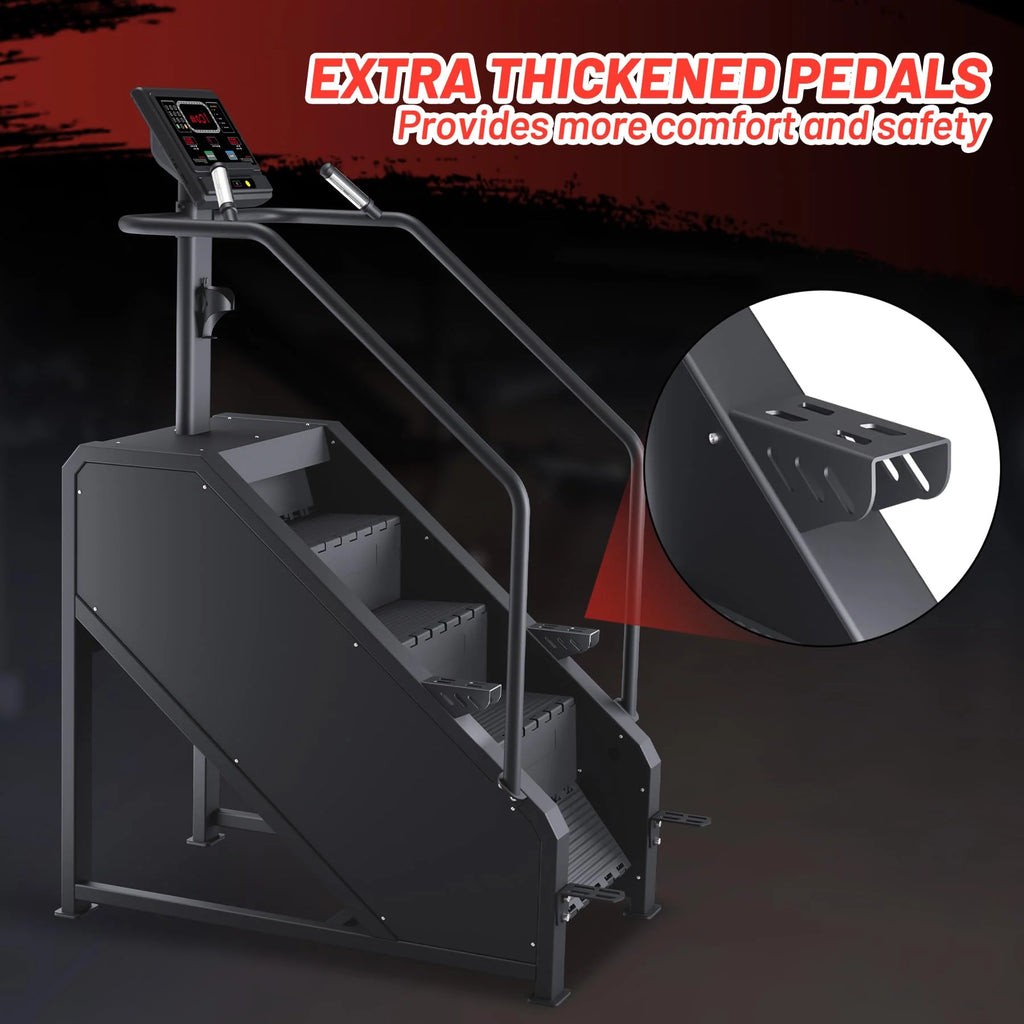 2025 Stepper Machine, Stair Stepper with LED Screen, Commercial Grade Stair Climber,Fitness Equipment with 15 Resistance Levels, 451LBS, 24-164 Steps/Minute,Black