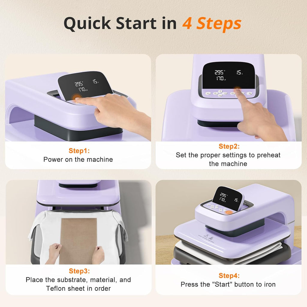 Automatic Heat Press 2 - 15x15 Heat Transfer Machine