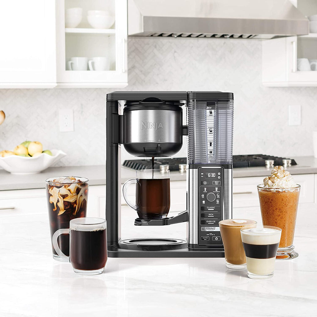 Ninja Specialty Coffee Maker With 50 Oz. Glass Carafe, Black And Stainless Steel Finish