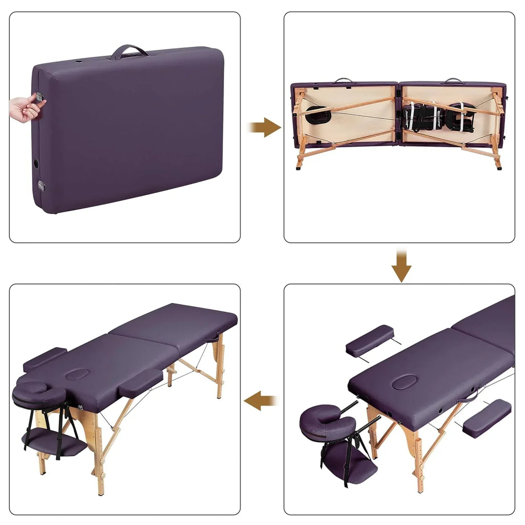 Yaheetech Massage Table Portable Lash Beds Spa Bed Massage Couch Foldable Spa Tables