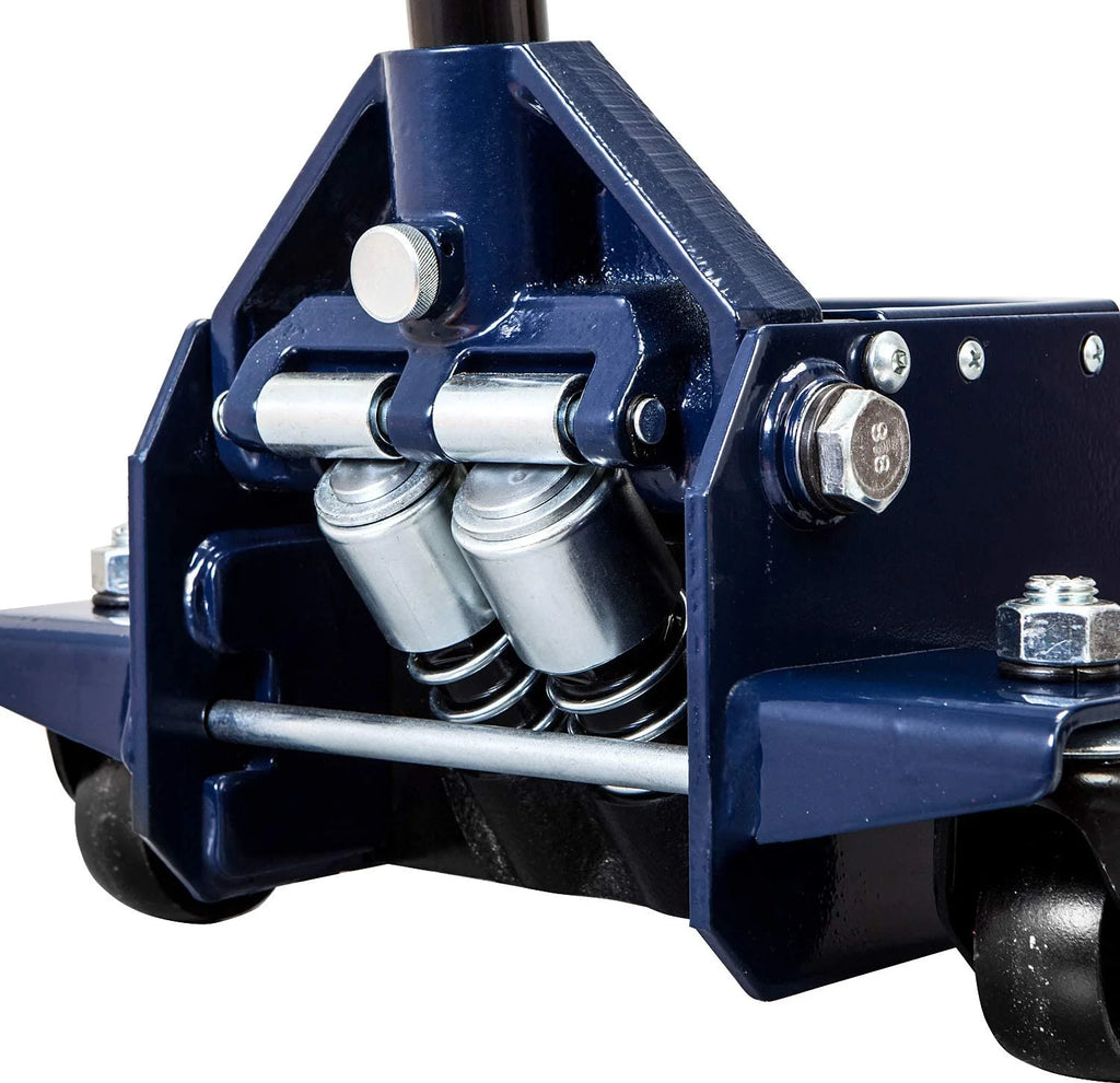 2025 4 Ton Heavy Duty Low Profile Hydraulic Floor Jack Speedy Lift Garage Car Jack, Blue, W847U