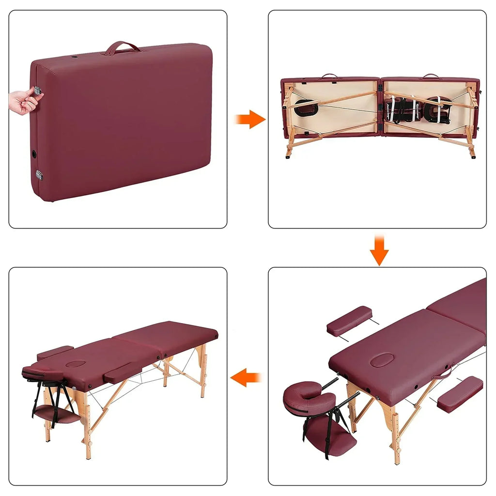 Yaheetech Massage Table Portable Lash Beds Spa Bed Massage Couch Foldable Spa Tables