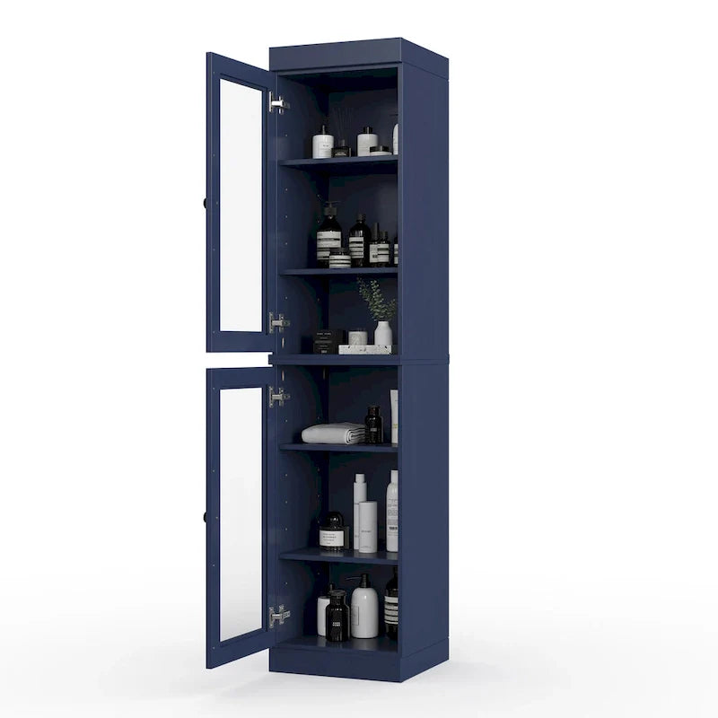 100% Solid Wood 16.5 Bathroom Cabinet with Optional Doors by Palace Imports