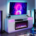 70" Fireplace TV Stand for TVs Up to 75" Storage Cabinet Media Console Table for Living Room