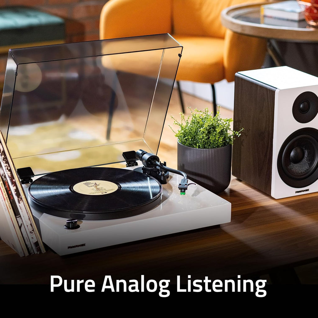 Fluance RT81+ Vinyl Turntable, VM95E Cartridge, Walnut